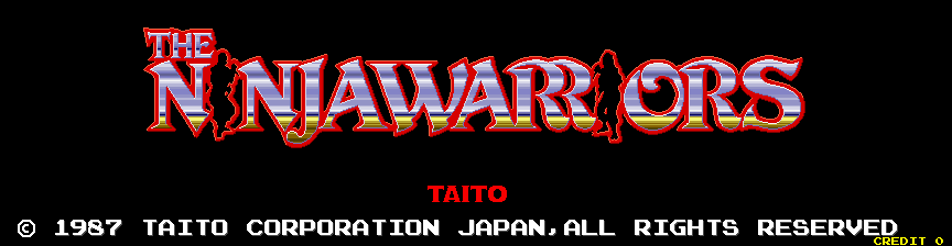 Arcade title screen.