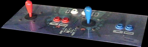 Super Space Invaders '91 control panel.