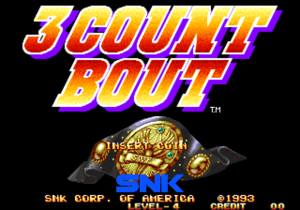 3 Count Bout title screen.