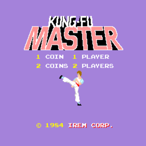 Kung-Fu Master title screen.