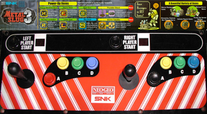 Metal Slug 3 control panel.