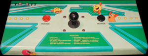 Pac-Mania control panel.