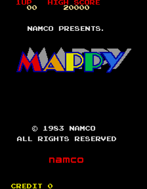 Mappy title screen.