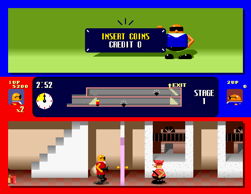 Arcade gameplay screen.
