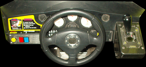 Sega Touring Car Championship control panel.