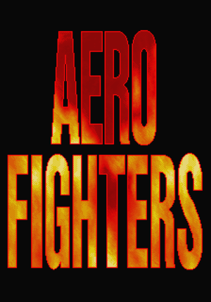 Aero Fighters title screen.