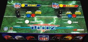 NFL Blitz control panel.