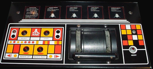 Lunar Lander control panel.