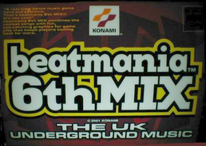 beatmania 6th MIX marquee.