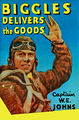 Biggles Delivers The Goods (1952 hardback book cover).jpg