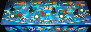 NFL Blitz '99 control panel.