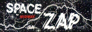 Space Zap marquee.