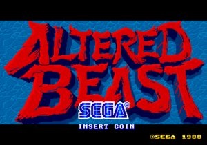 Altered Beast title screen.