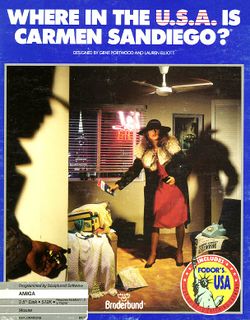 Where in the U.S.A. is Carmen Sandiego? box scan