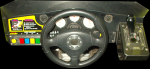 Sega Rally 2 control panel.
