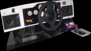 Sega Rally Championship control panel.