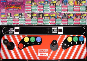 Samurai Shodown III control panel.