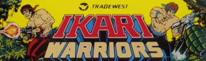 Ikari Warriors marquee.