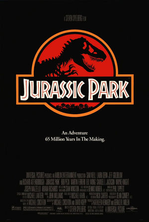 Jurassic Park movie poster.