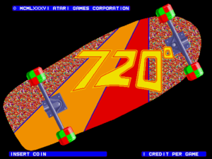 720 Degrees title screen.