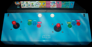 Sonic The Fighters control panel.