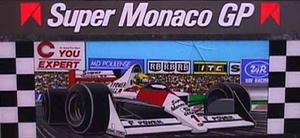 Super Monaco GP marquee.