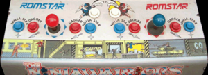 The Ninja Warriors control panel.