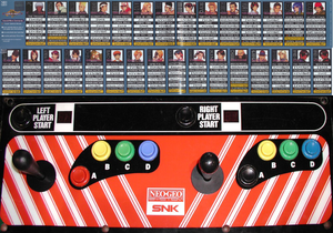 The King of Fighters '99 control panel.