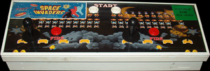 Space Invaders DX control panel.
