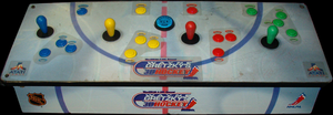 Wayne Gretzky's 3D Hockey control panel.