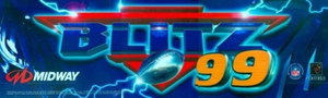 NFL Blitz '99 marquee.