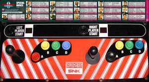The King of Fighters 2000 control panel.