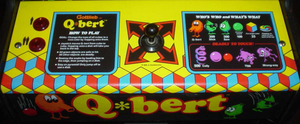 Q*bert control panel.