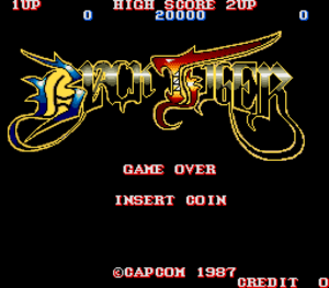 Black Tiger title screen.