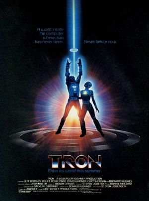 Tron movie poster.