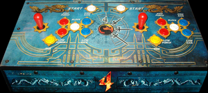 Mortal Kombat 4 control panel.