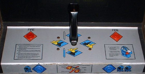 Zaxxon control panel.