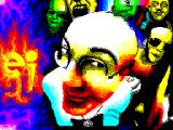 The ZX-Spectrum version by Paracels of the meatpuppies image by Nero